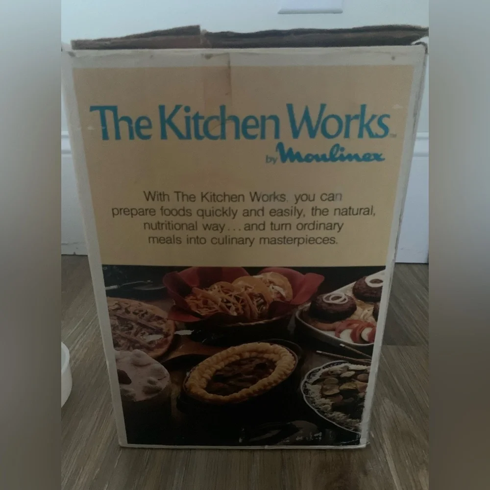Moulinex The Kitchen Works Deluxe Model 308 Tested Works vintage